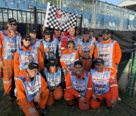 The team from Marshal Post 1, including our sector marshal, flaggies, light panel operator, observers, communicators, firies and even some medical personnel. Unfortunately the crane operators couldn't join us for the photo.