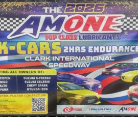 Banner for the first of the enduro races to be held on Sunday