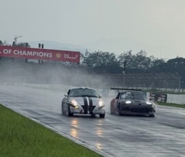 As it monsters the little Daihatsu Copen, the MX-5/Miata has a carbon fibre body, Honda engine and BMW (I think) gearbox. Can It even be called an MX-5?