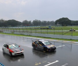 The 4 hour enduro had a rainstorm pass through which made for some good overtaking down the straight.