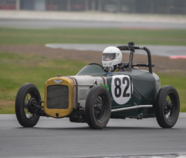 Through the esses it's a little slippery